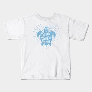 Skip a Straw Save a Turtle Kids T-Shirt